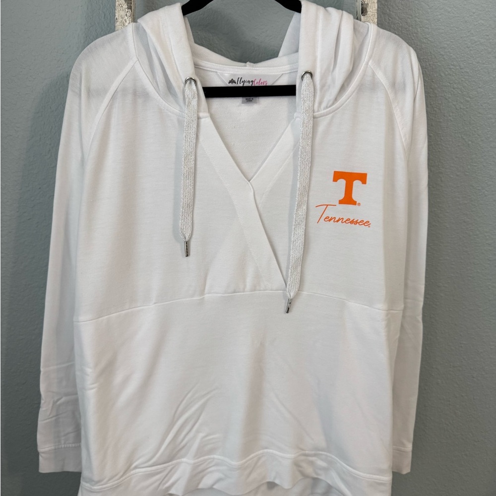 Tennessee White and Orange Women's Hoodie